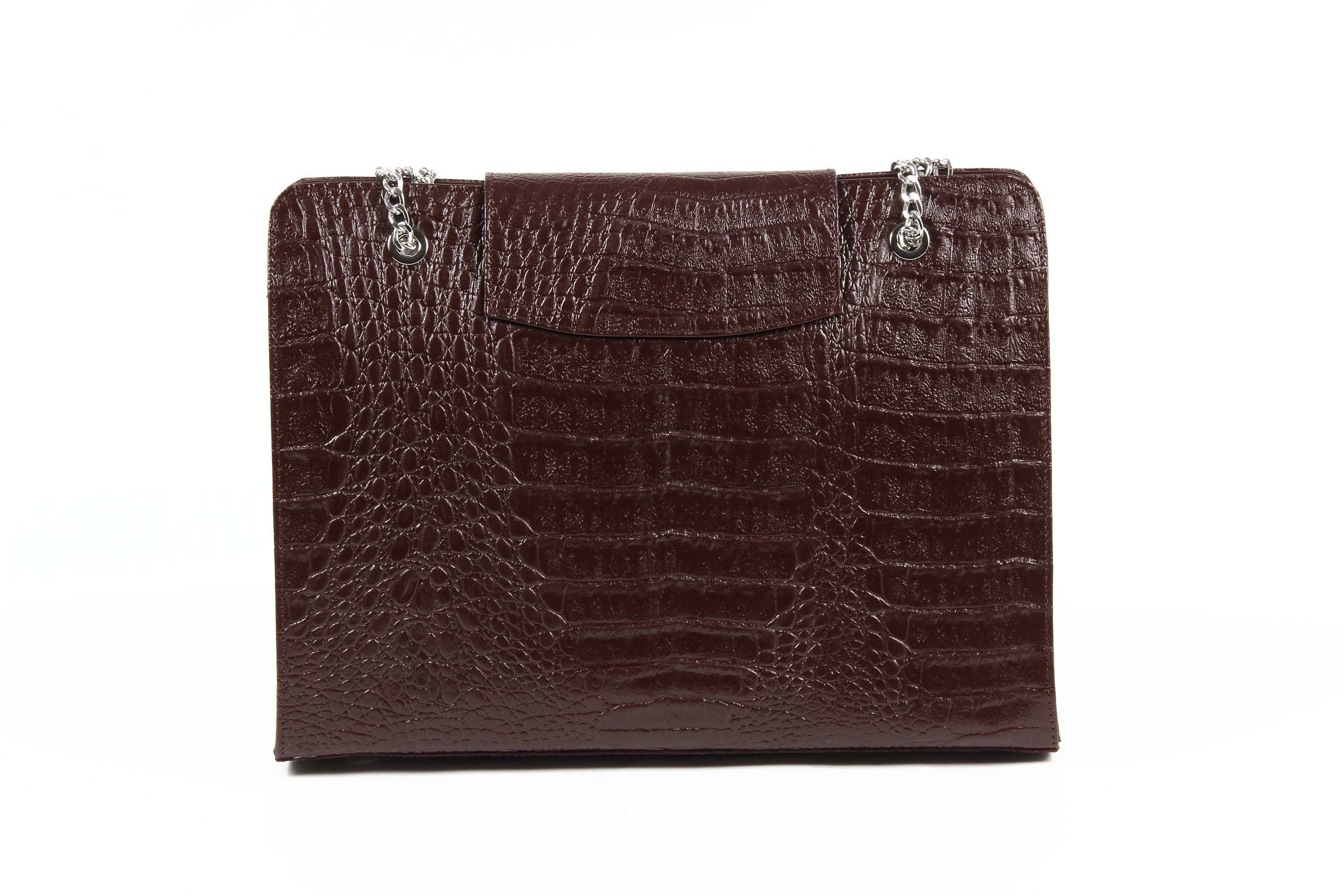 Bolso de mano para mujer V 1969 Italia ARC02 GRETA COCCO BURDEOS