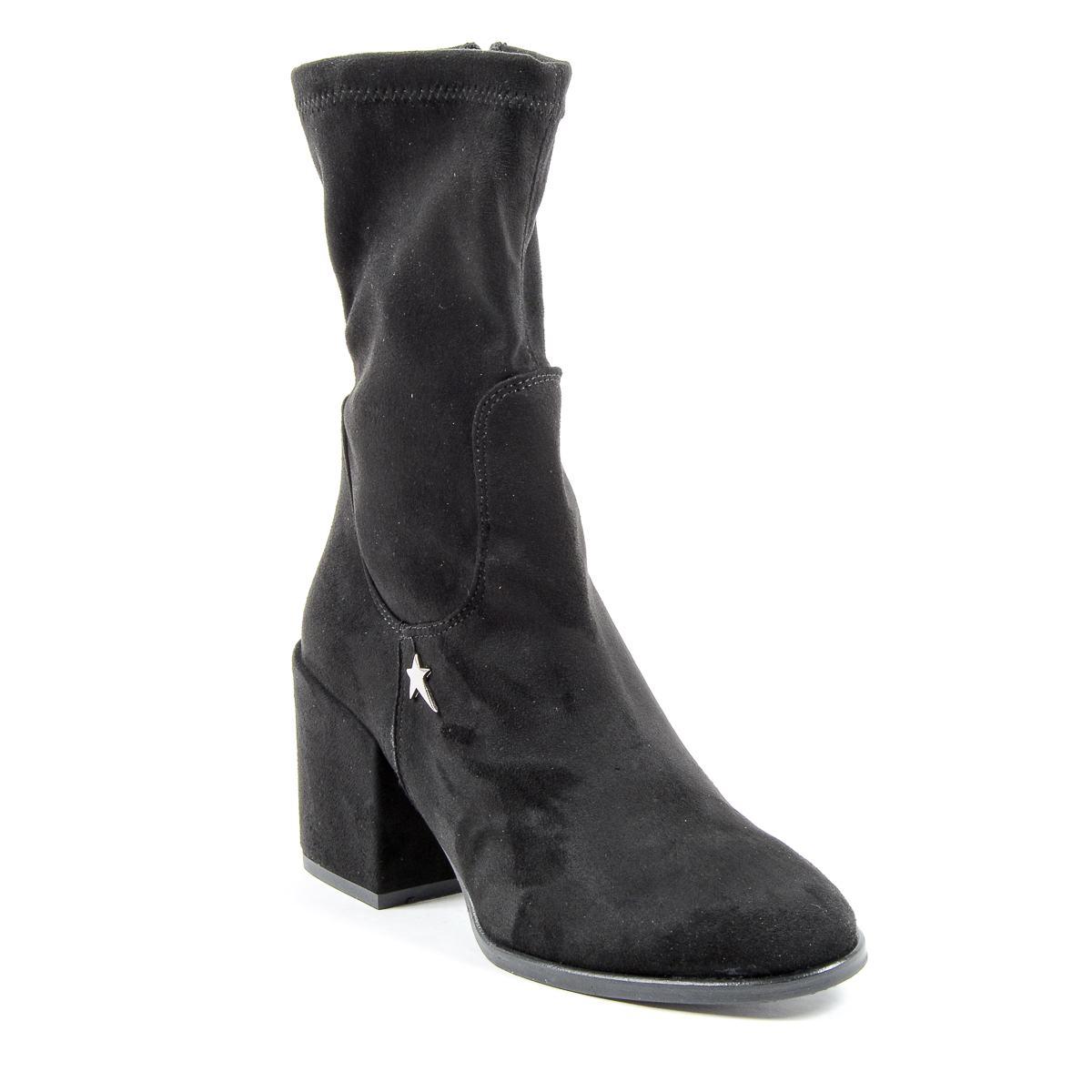 Andrew Charles Womens Short Boot Black JONI
