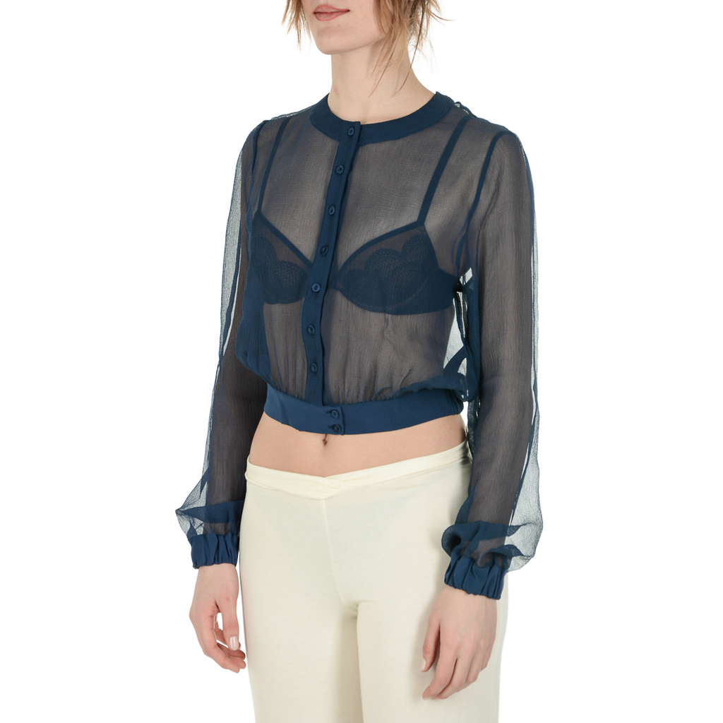 Chaqueta La Perla Top Mujer Azul