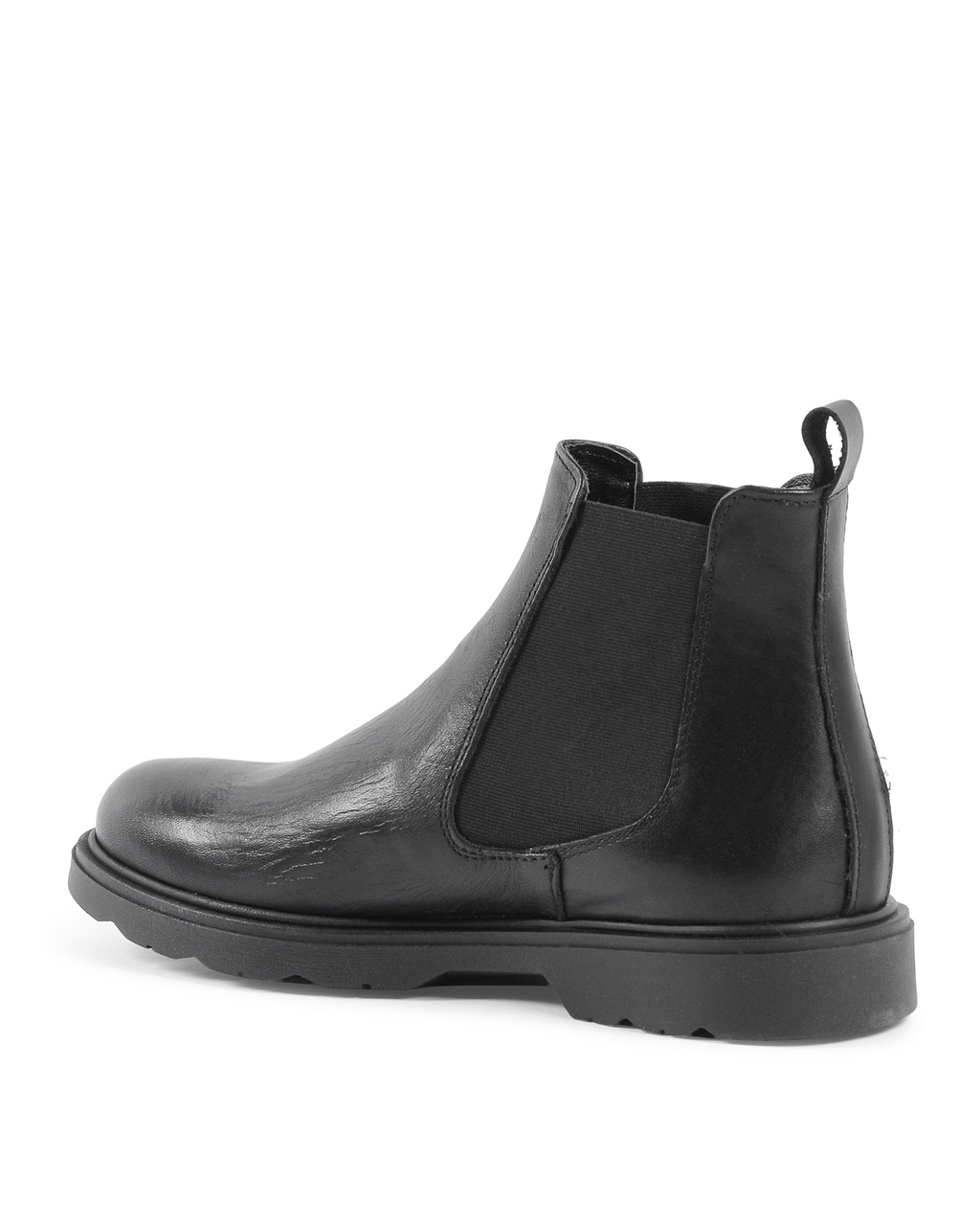 19V69 Italia Mens Ankle Boot Black 182350 CRUST NERO