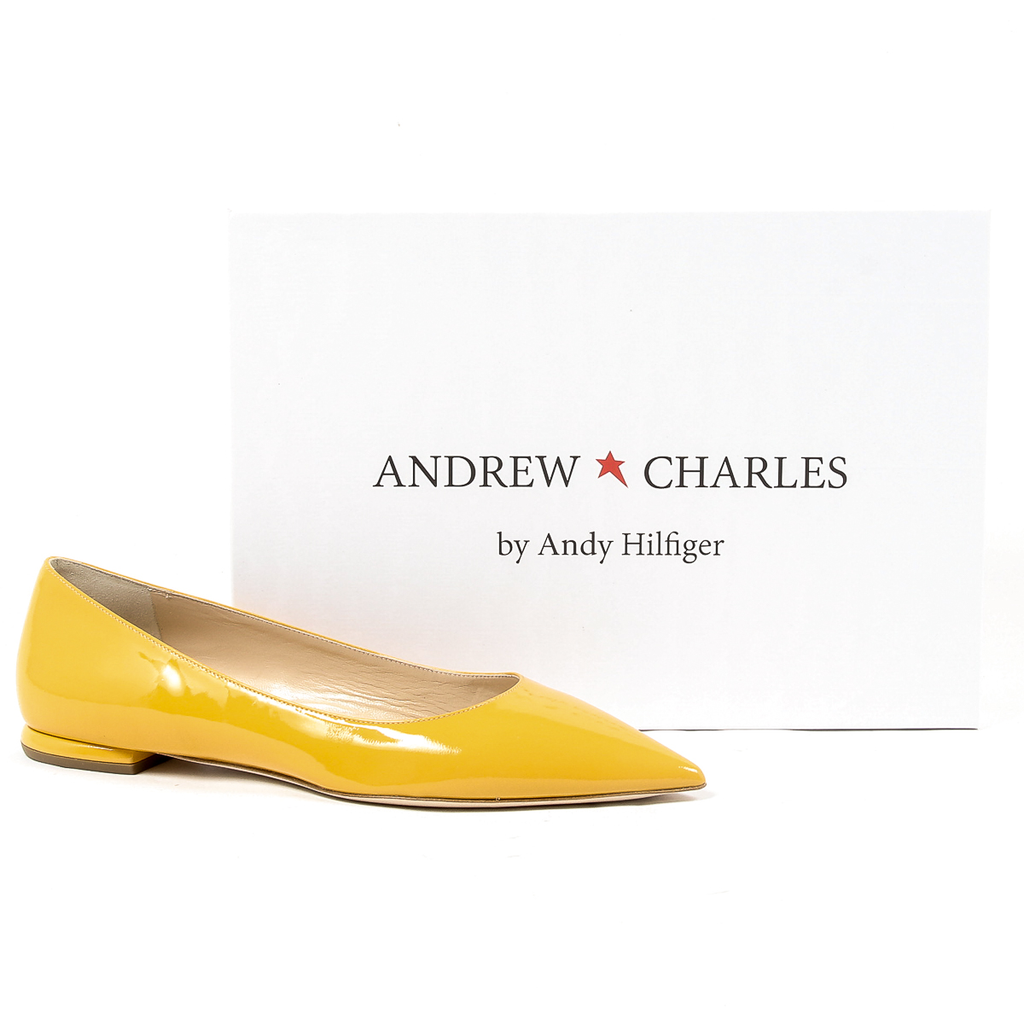 Andrew Charles Womens Ballerina Yellow SONIA