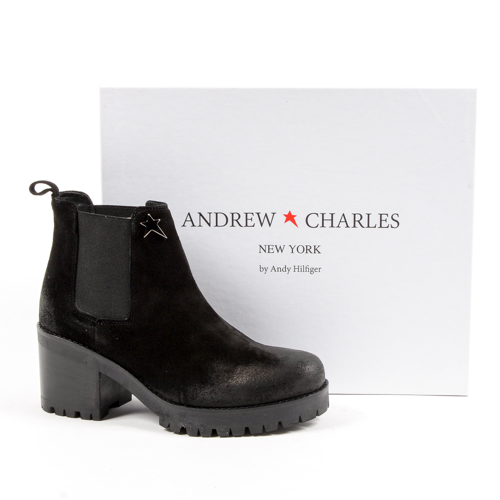 Andrew Charles Womens Ankle Boot Black WENDY