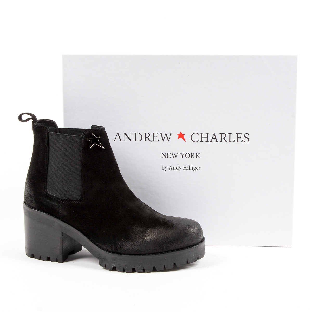 Andrew Charles Womens Ankle Boot Black WENDY