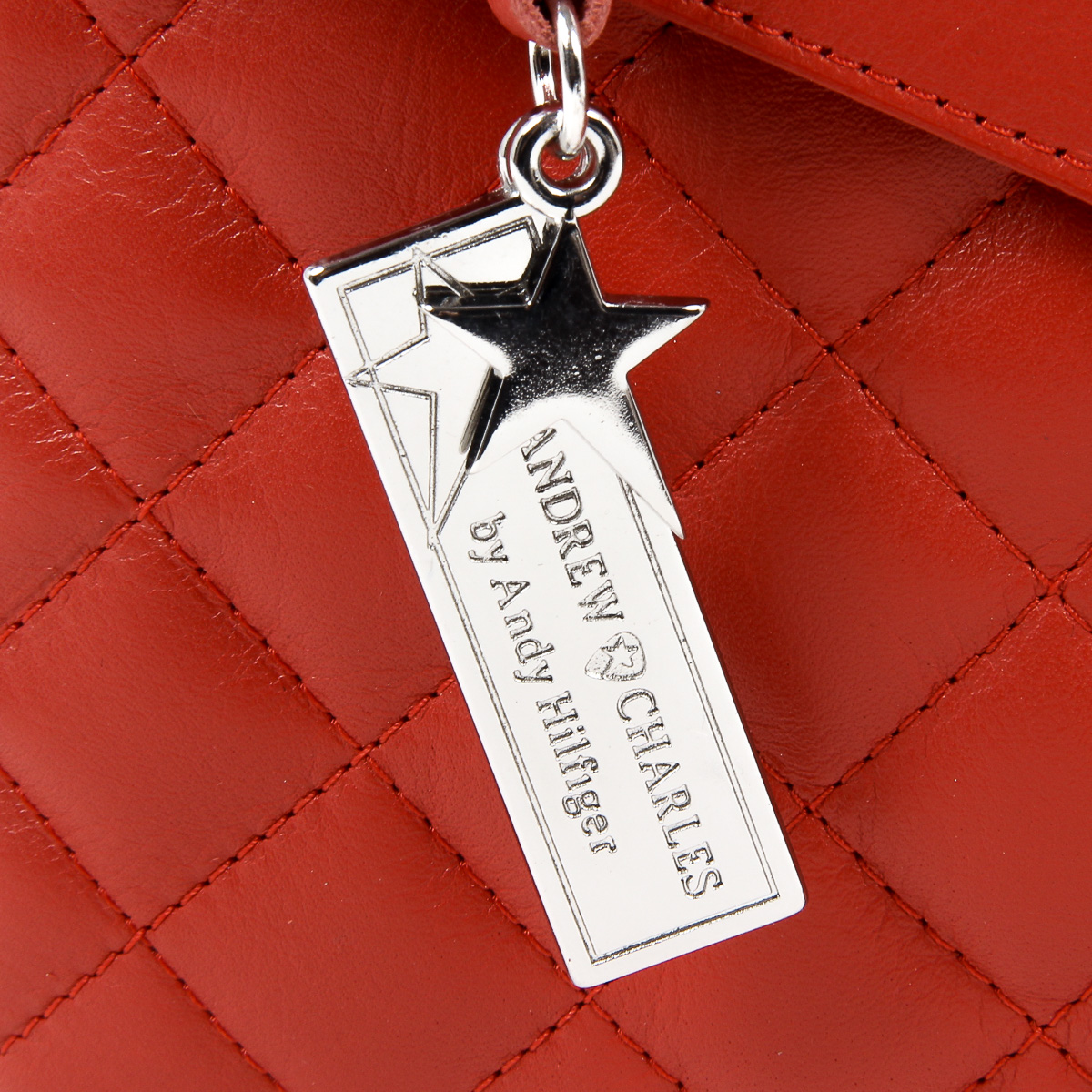 Andrew Charles Womens Handbag Red AZALEA