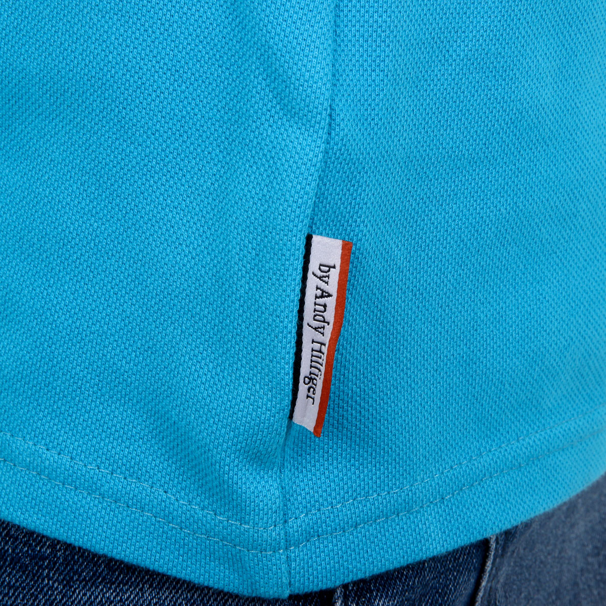 Polo Andrew Charles para hombre de manga corta azul claro SEFU