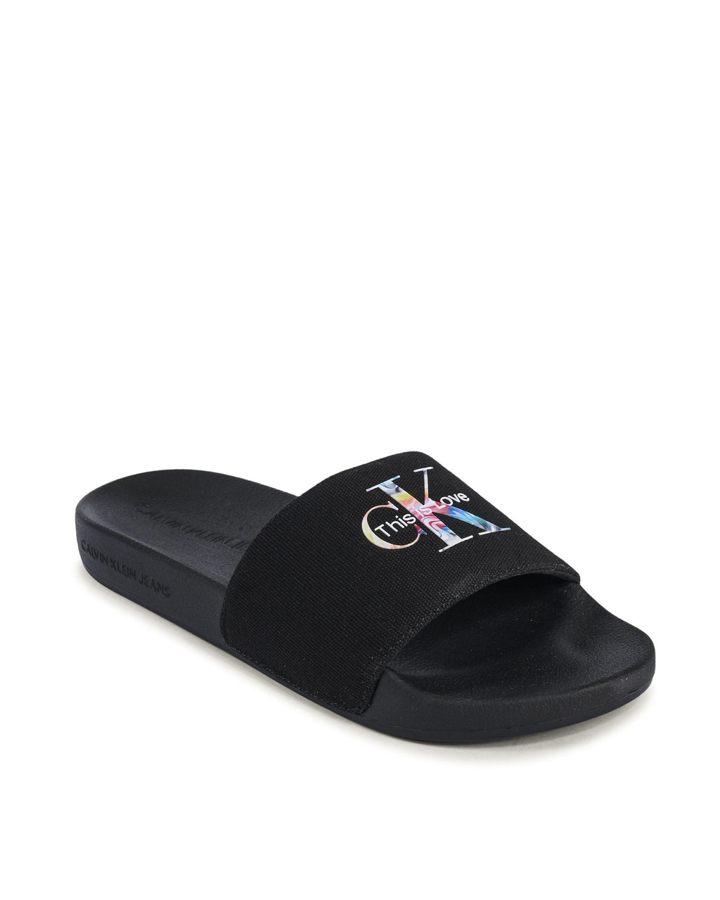 Chanclas Calvin Klein para mujer negras YW0YW00849BDS