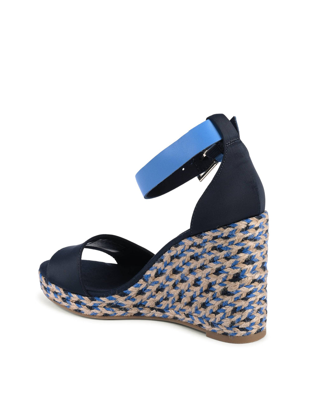 Tommy Hilfiger - Sandalias de cuña para mujer, color azul, FW0FW079140G3