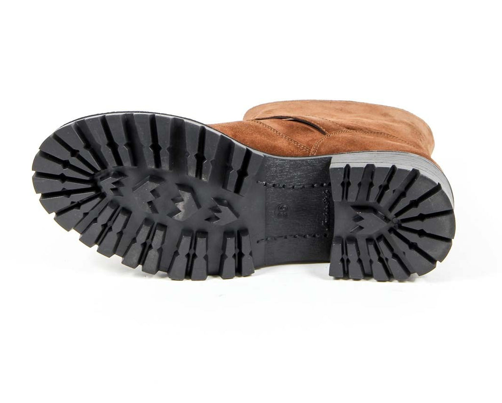 Bota corta para mujer V 1969 Italia B1441 TERCIOPELO ÓXIDO