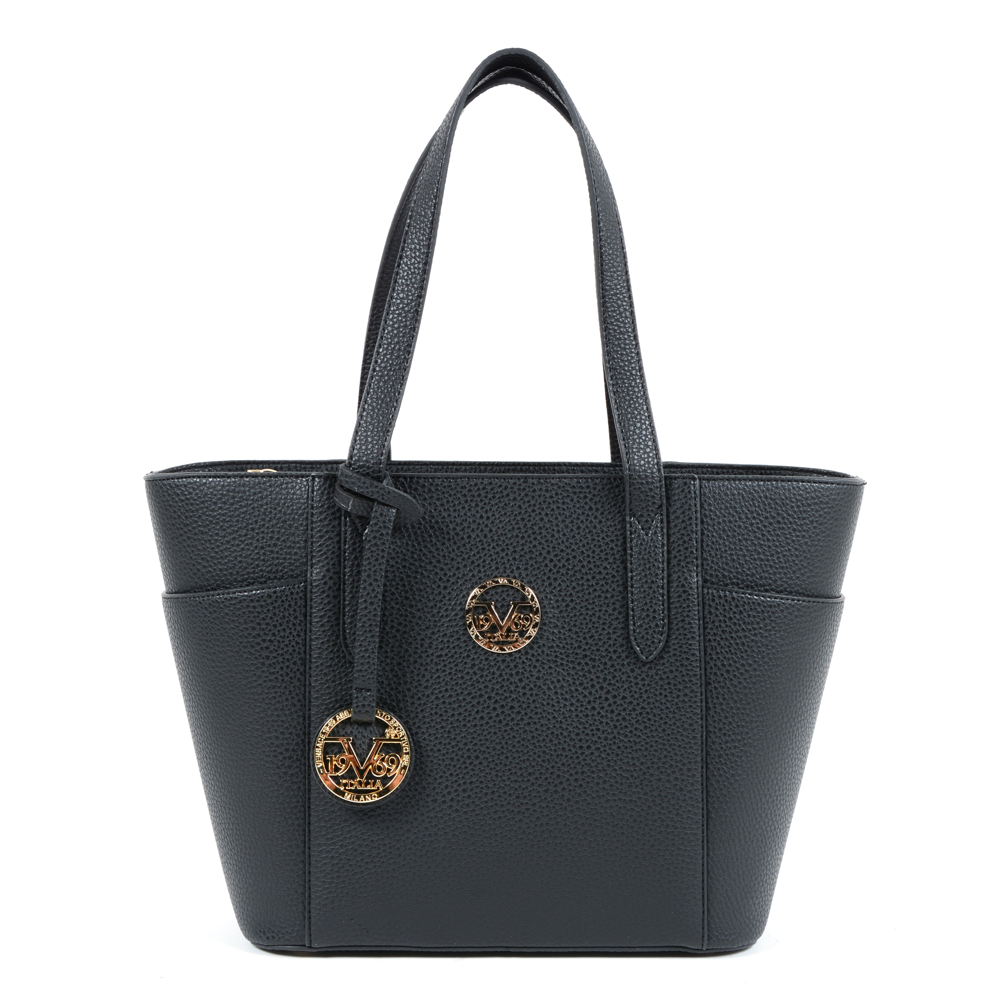 V 1969 Italia Womens Handbag Black KIEV