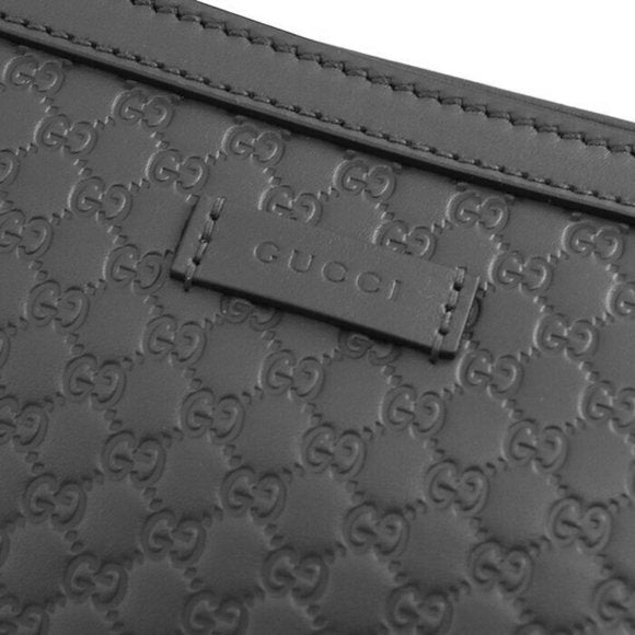 Bolso de mano y bandolera de piel Gucci Guccissima en color negro