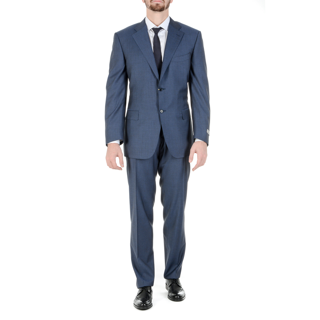 Traje Canali para hombre de manga larga azul