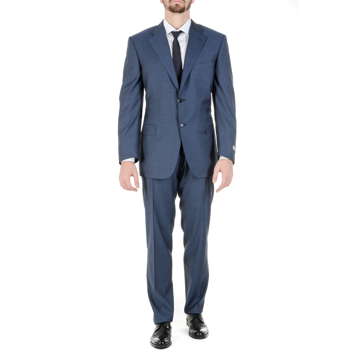 Traje Canali para hombre de manga larga azul