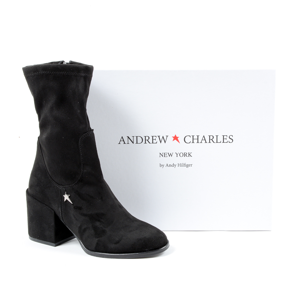 Andrew Charles Womens Short Boot Black JONI