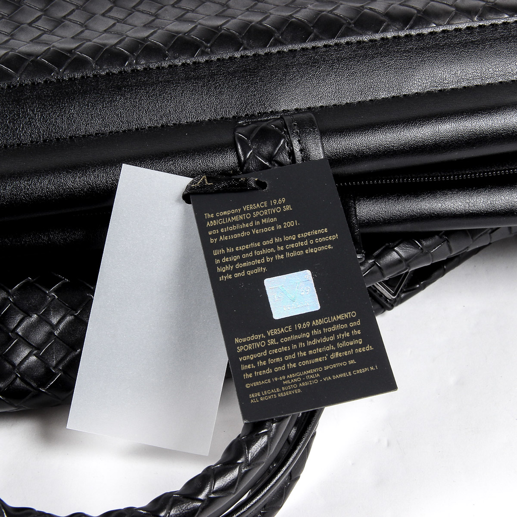 Bolso de mano para hombre V 1969 Italia, color negro, GARY