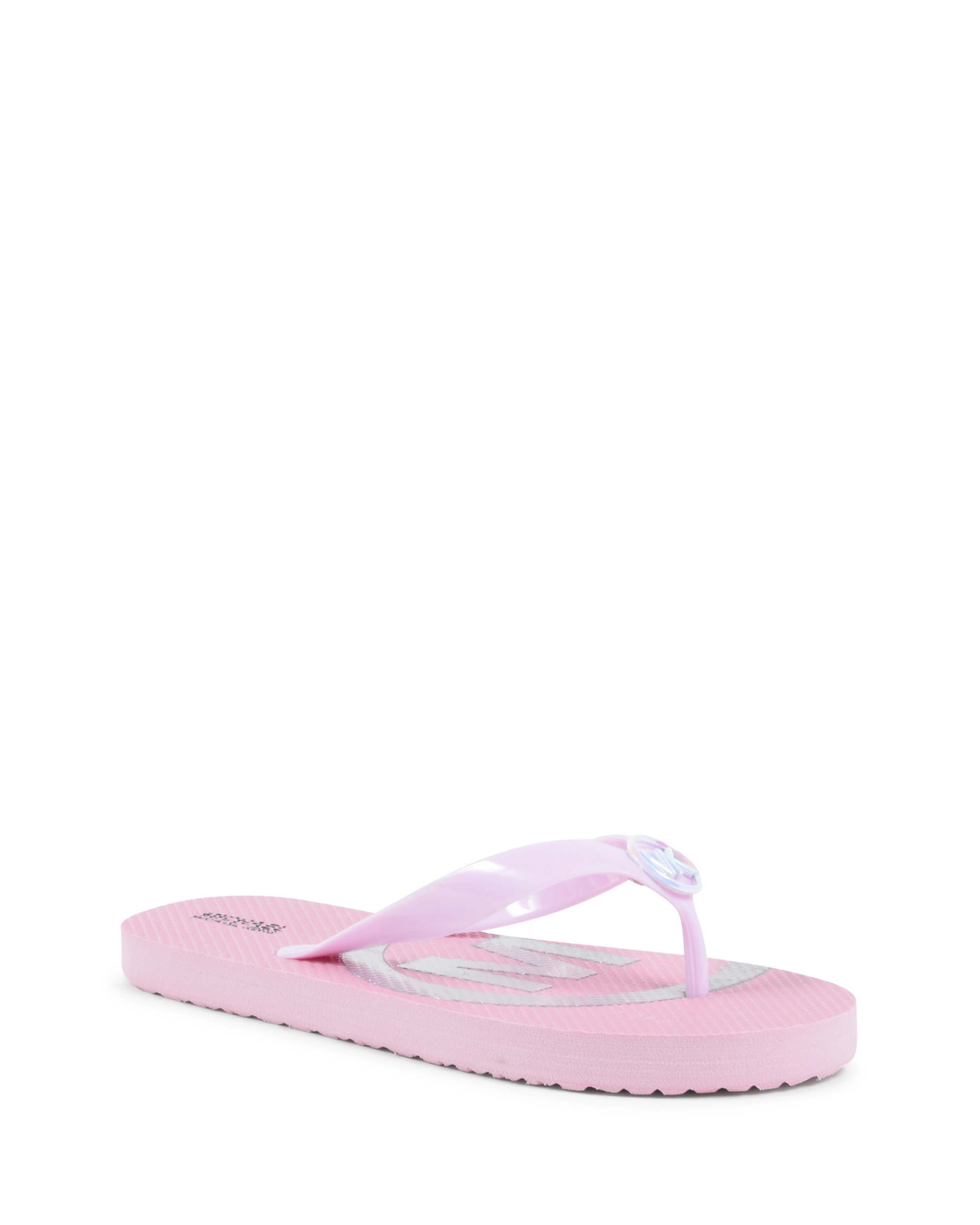 Chanclas Michael Kors para niña en color rosa ZIA ENDINE ROSA PLATA