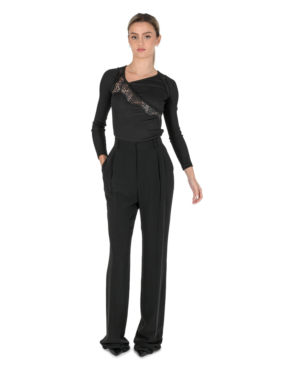 Pantalón Saint Laurent para mujer 806809Y7I21 1000 801