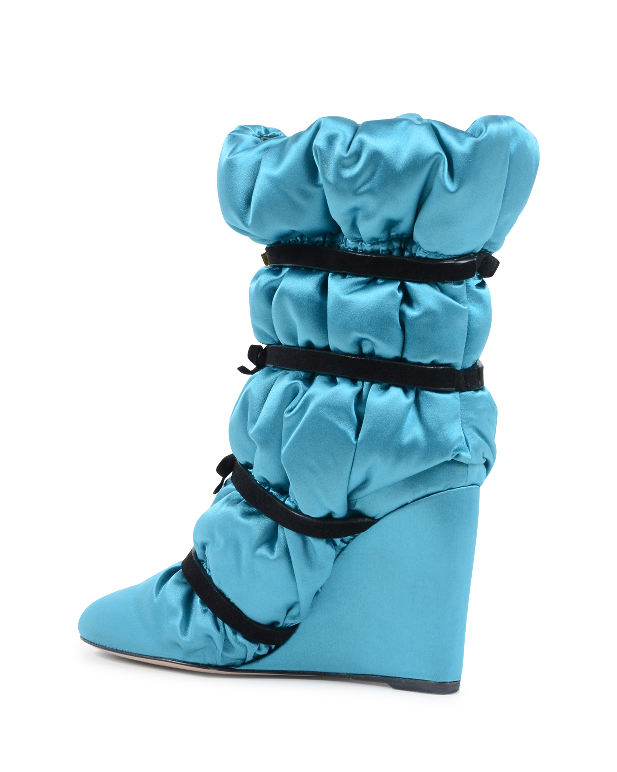 Stuart Weitzman - Bota corta para mujer, color azul claro, EDREDÓN