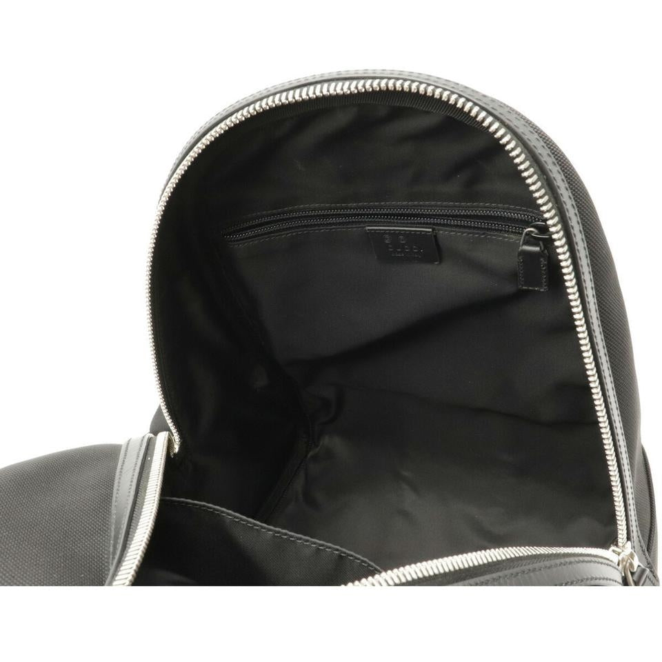 Mochila Gucci Web Stripe para hombre negra