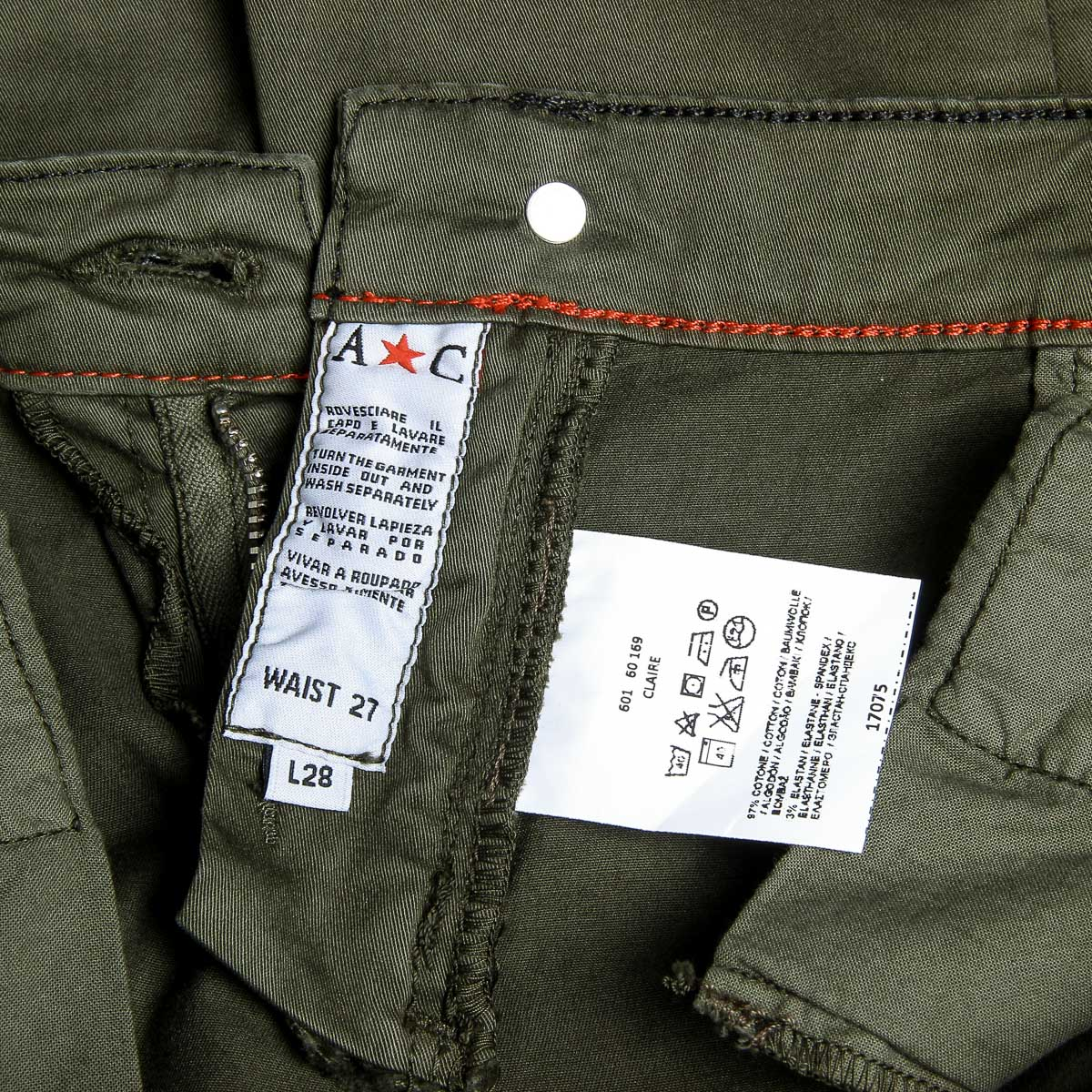 Pantalones Andrew Charles para mujer Verde CLAIRE