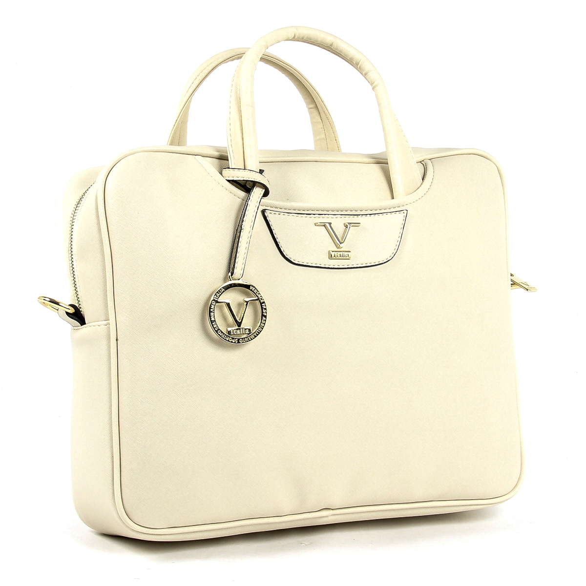 Bolso de mano para mujer V 1969 Italia Beige ALVENA