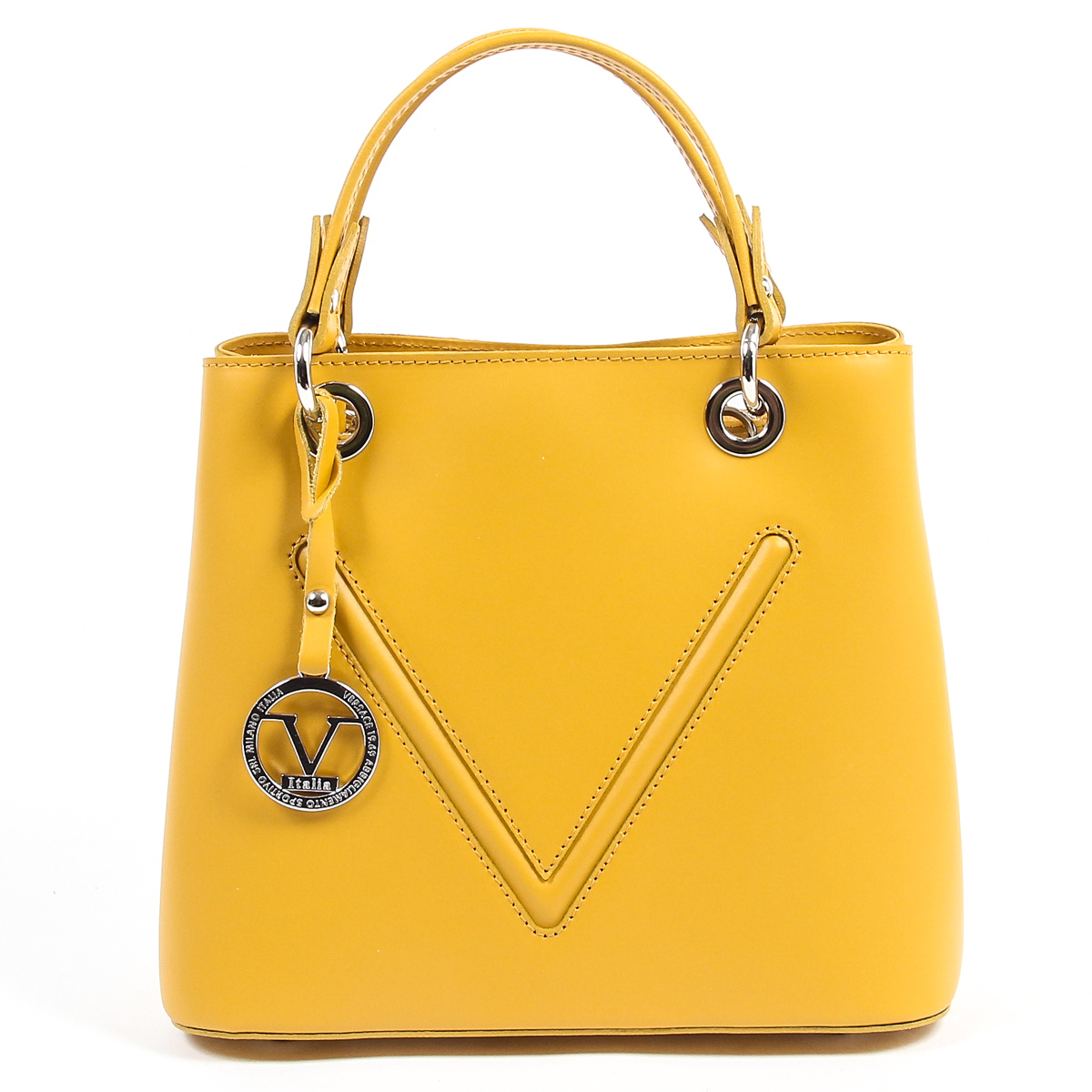 Bolso de mano para mujer V 1969 Italia V004-S RUGA SENAPE
