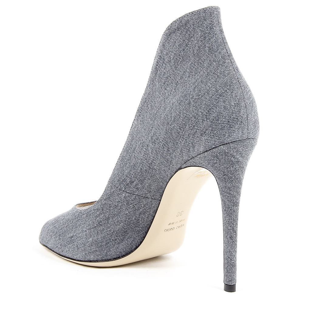 Andrew Charles Womens Pump Open Toe Denim DAFNE