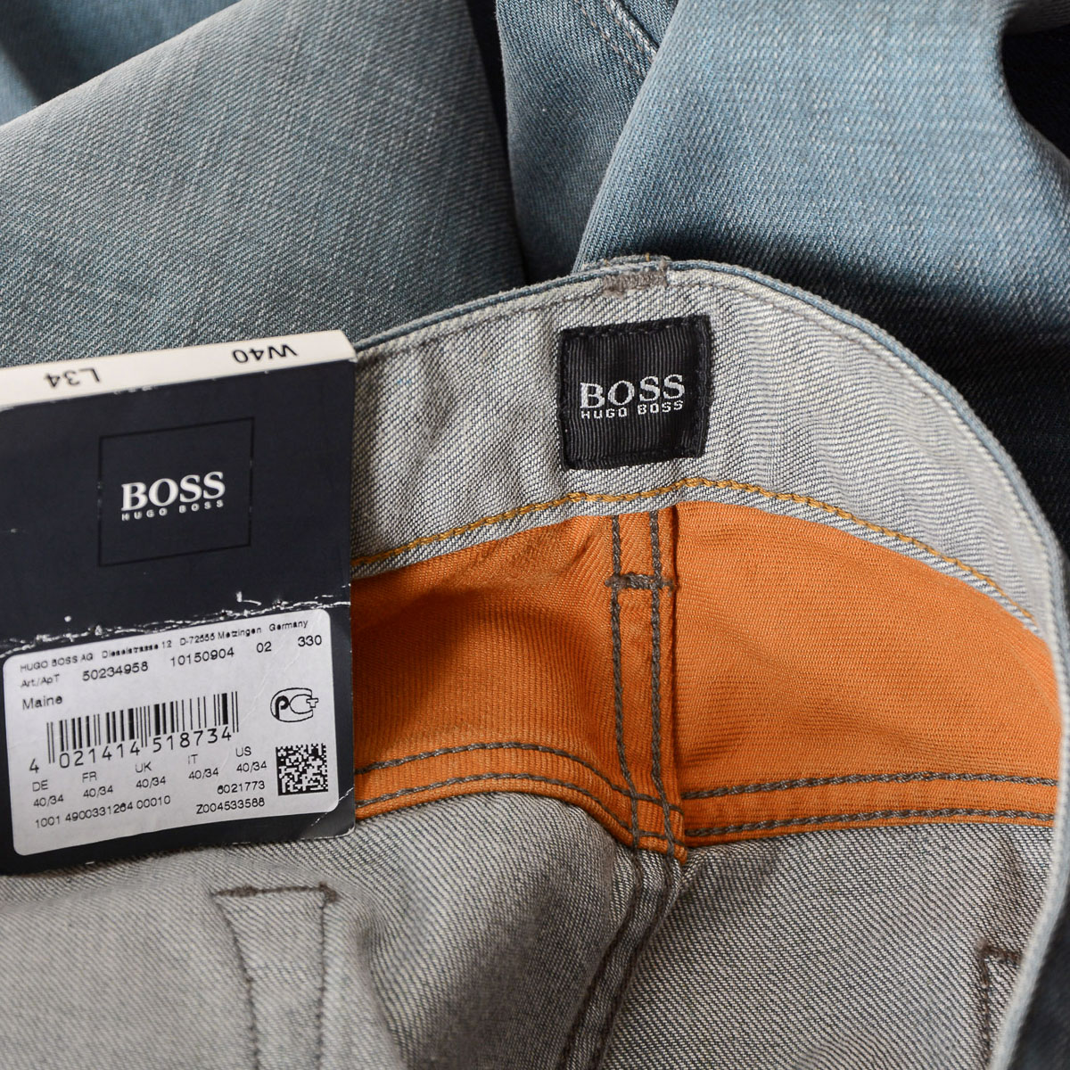 Vaqueros Hugo Boss para hombre azul claro MAINE