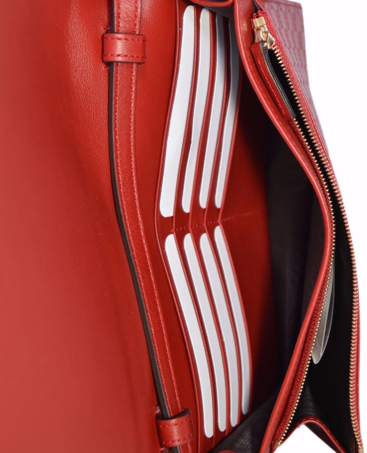 Bolso bandolera Gucci Guccissima rojo