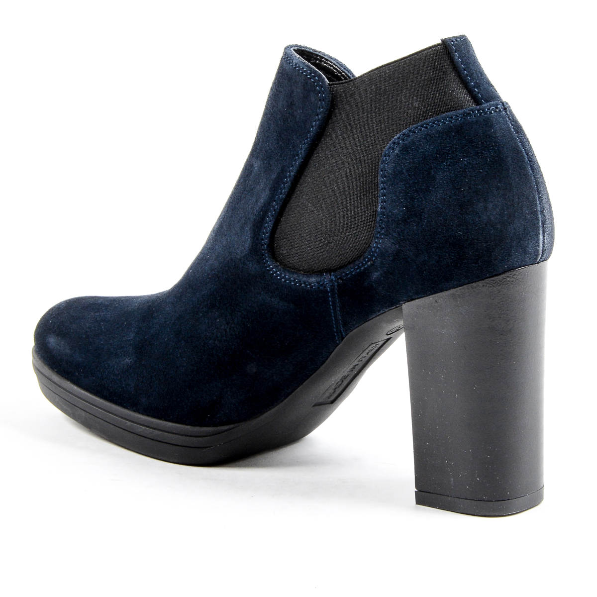 V 1969 Italia Botín de tacón para mujer Azul GRACY