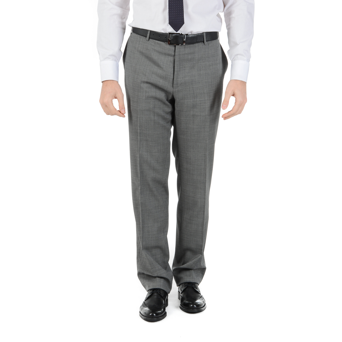Corneliani Mens Suit Long Sleeves Grey Super 110's