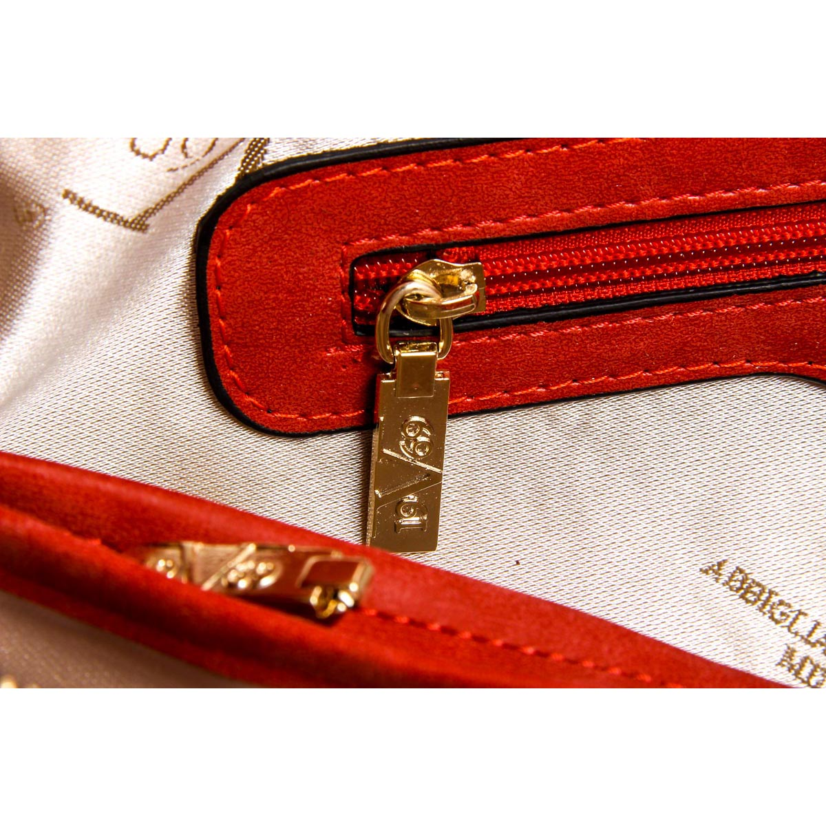 Bolso de mano para mujer V 1969 Italia V1969007 ROJO