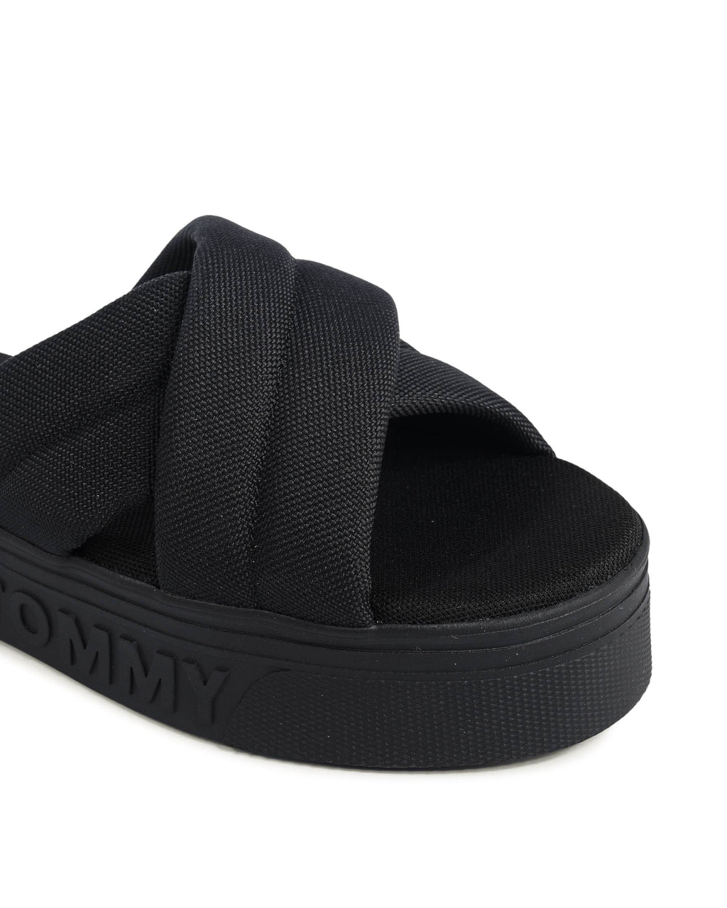 Sandalia Tommy Hilfiger para mujer negra EN0EN02465BDS