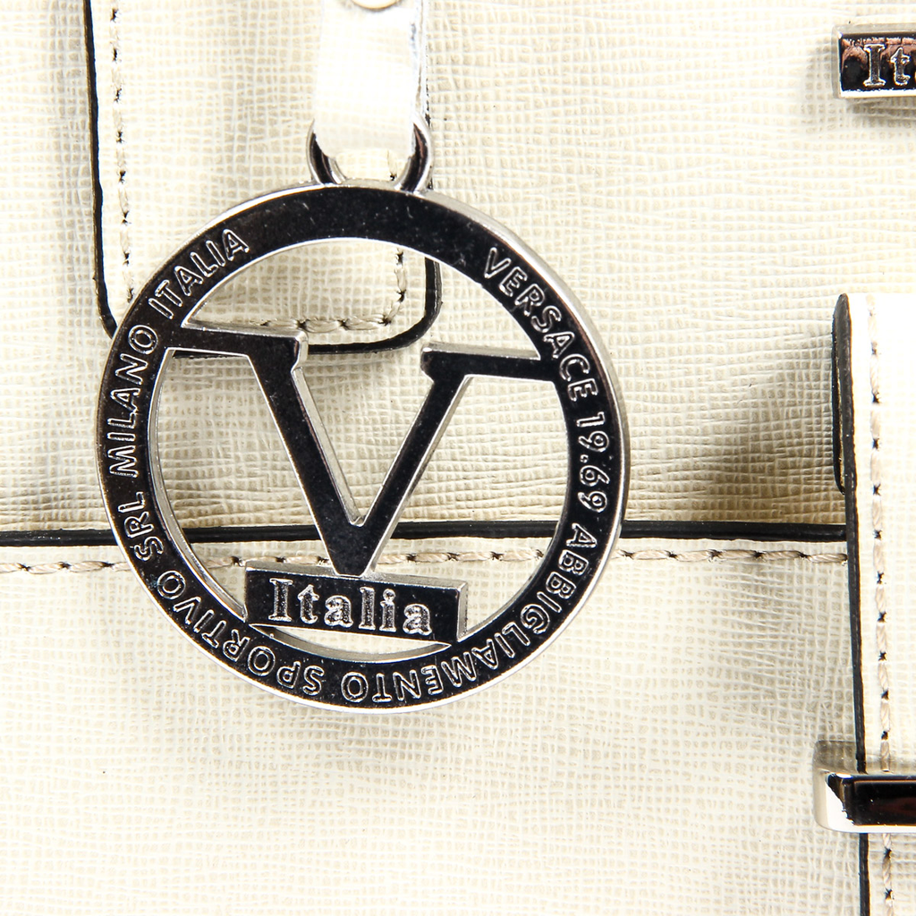 Bolso de mano para mujer V 1969 Italia V006-S SAFFIANO CREMA
