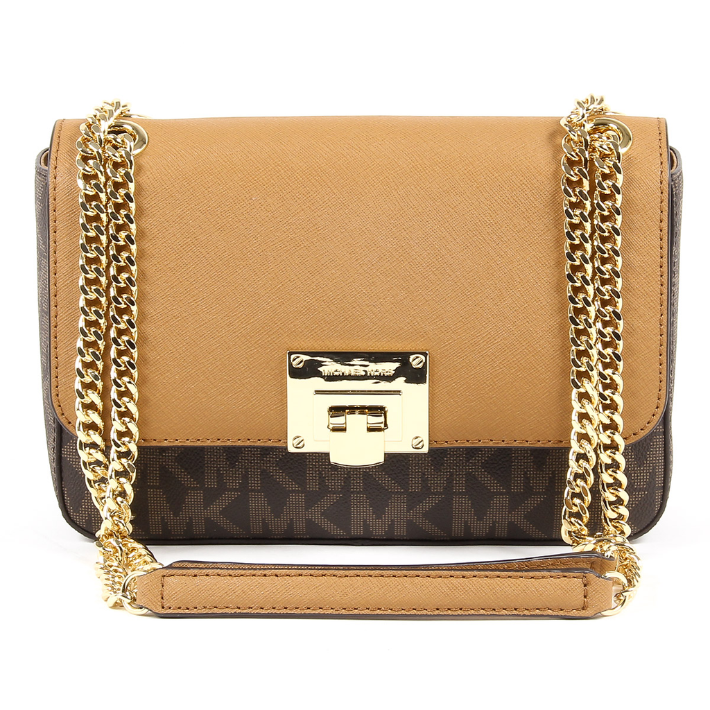 Michael Kors Womens Handbag TINA 35T7GT4F2B BRN ACORN