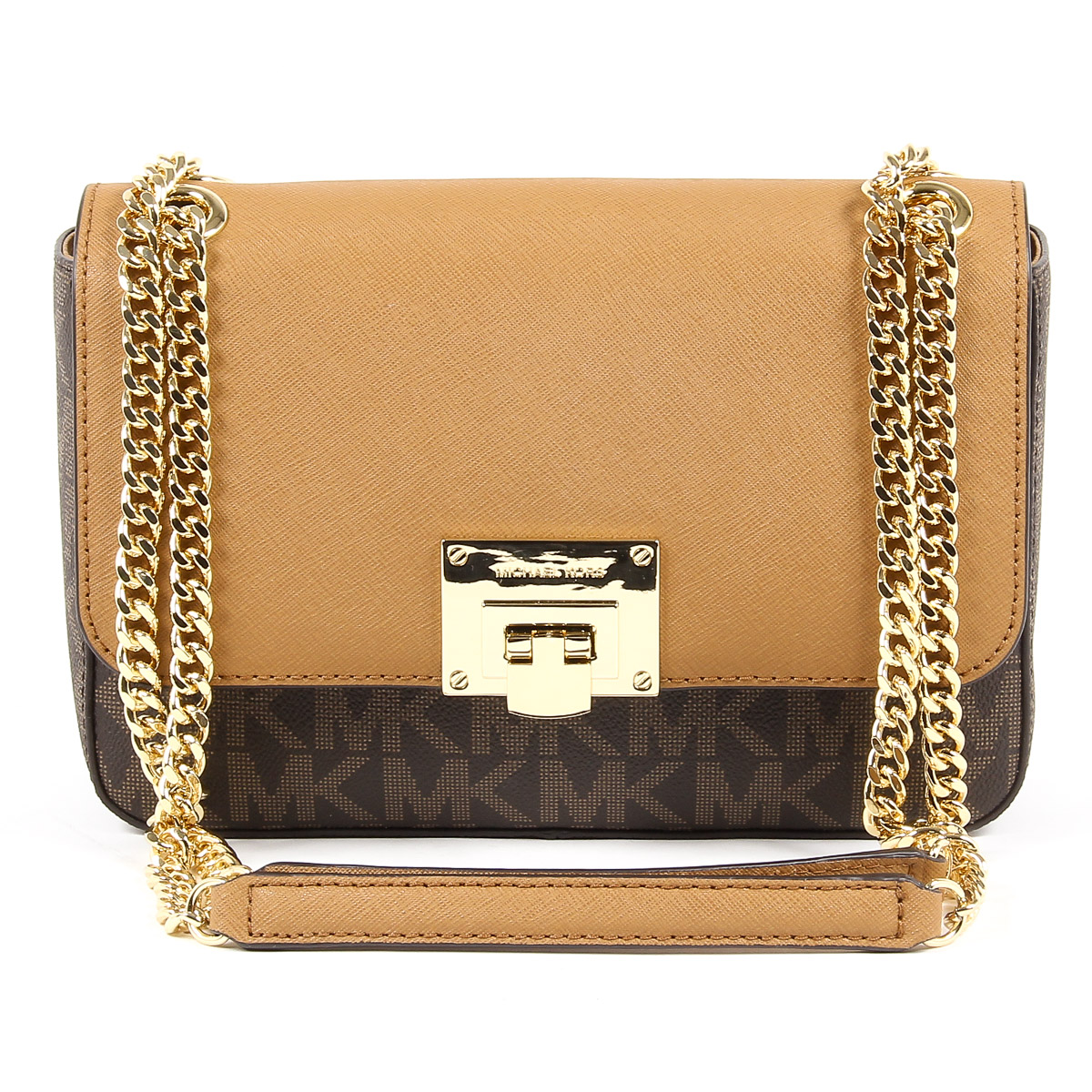 Michael Kors Womens Handbag TINA 35T7GT4F2B BRN ACORN