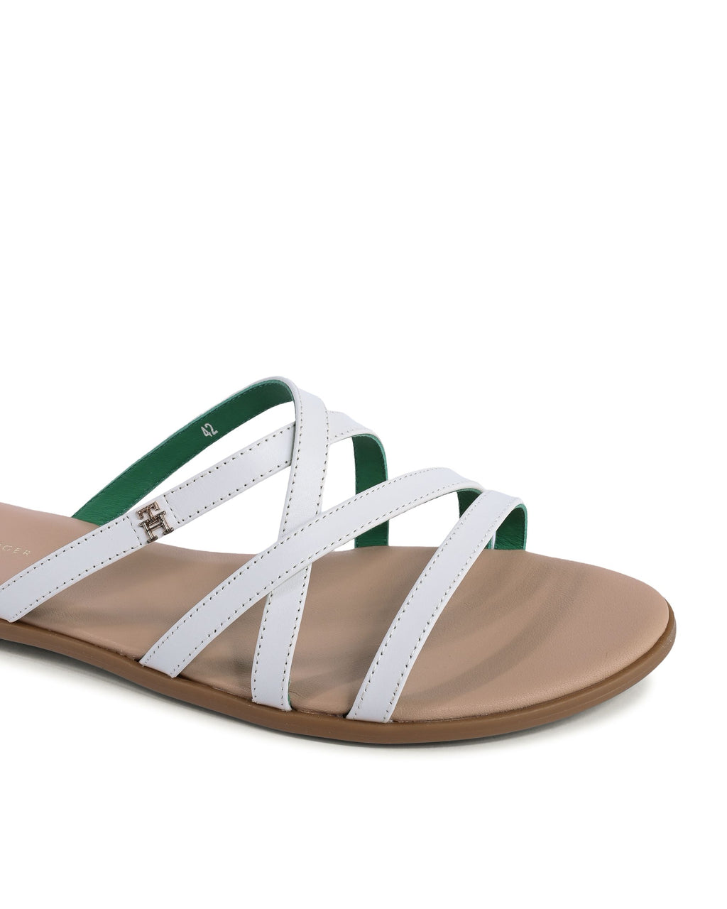 Sandalia Tommy Hilfiger para mujer blanca FW0FW08067YBL