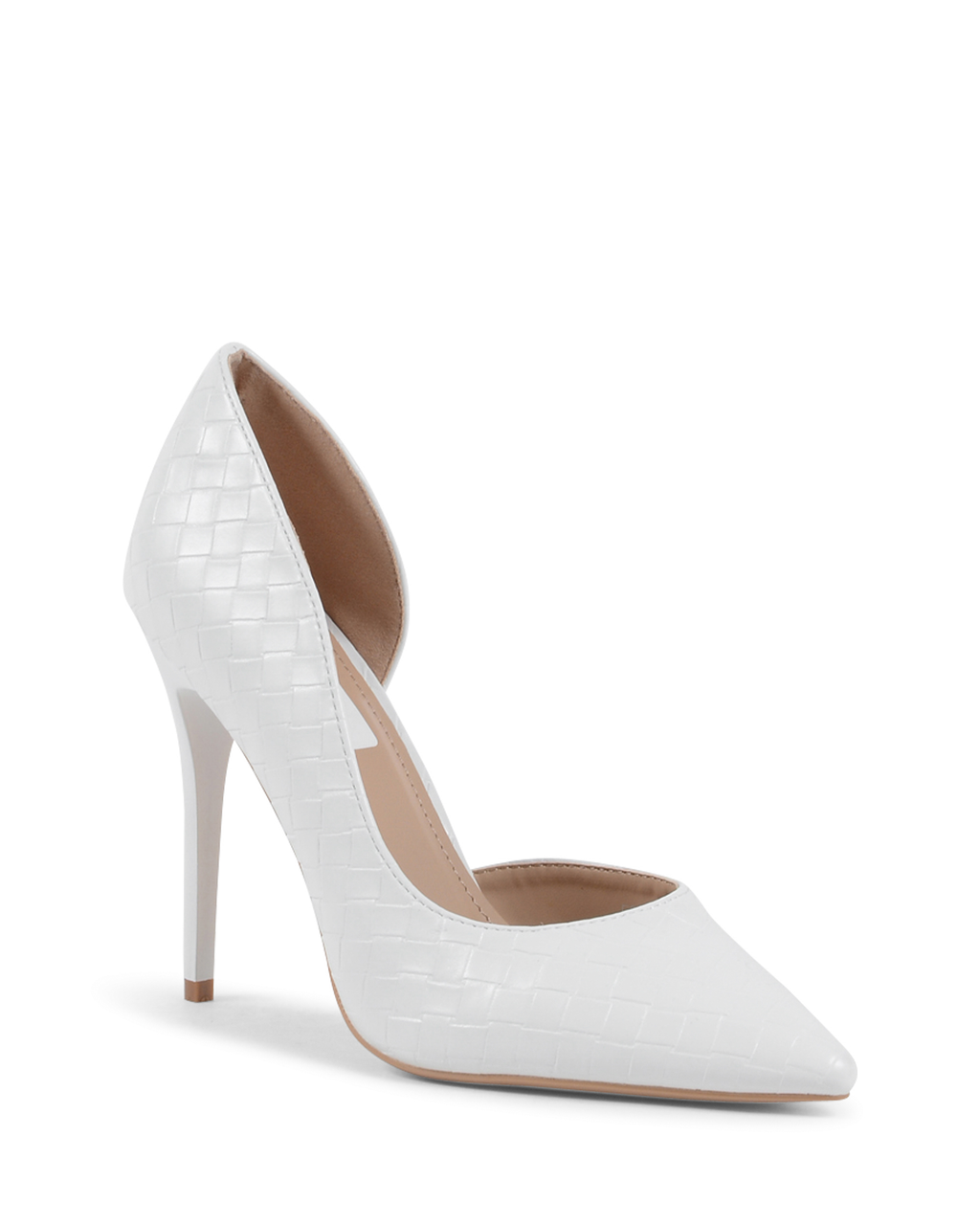 19V69 Italia - Zapatos de salón abiertos para mujer, color blanco, V81858 BLANCO
