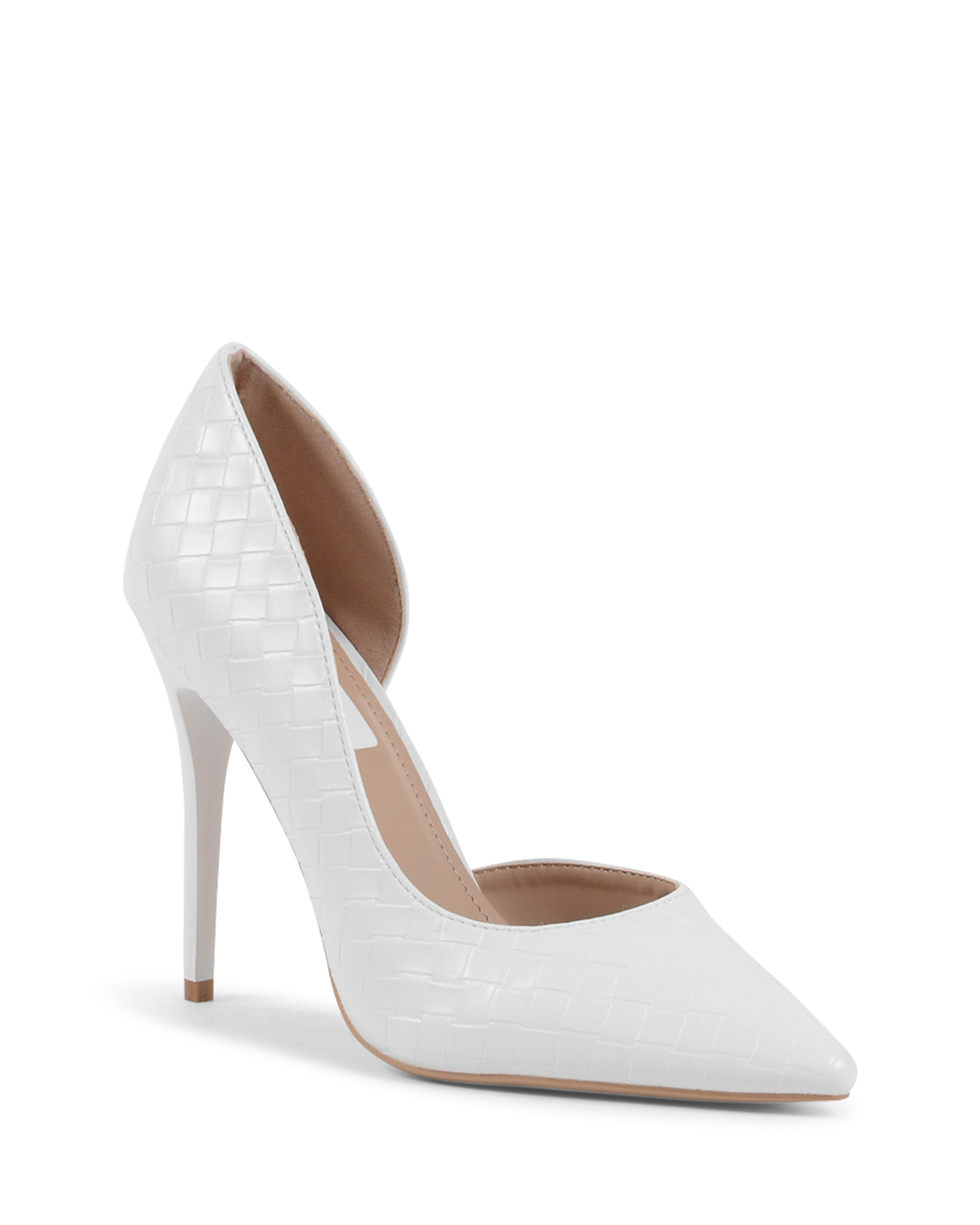 19V69 Italia - Zapatos de salón abiertos para mujer, color blanco, V81858 BLANCO