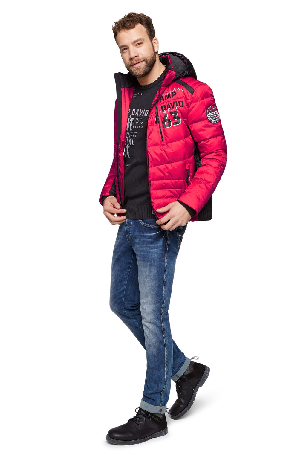 Chaqueta con capucha para hombre Camp David
