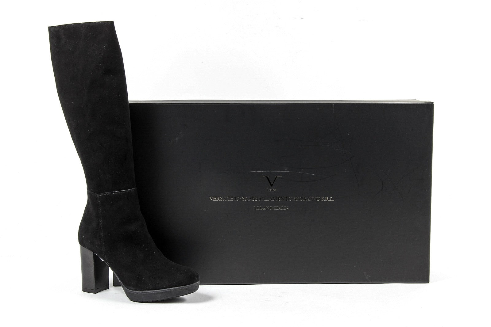 Bota Alta Mujer V 1969 Italia C19 CAMOSCIO NERO