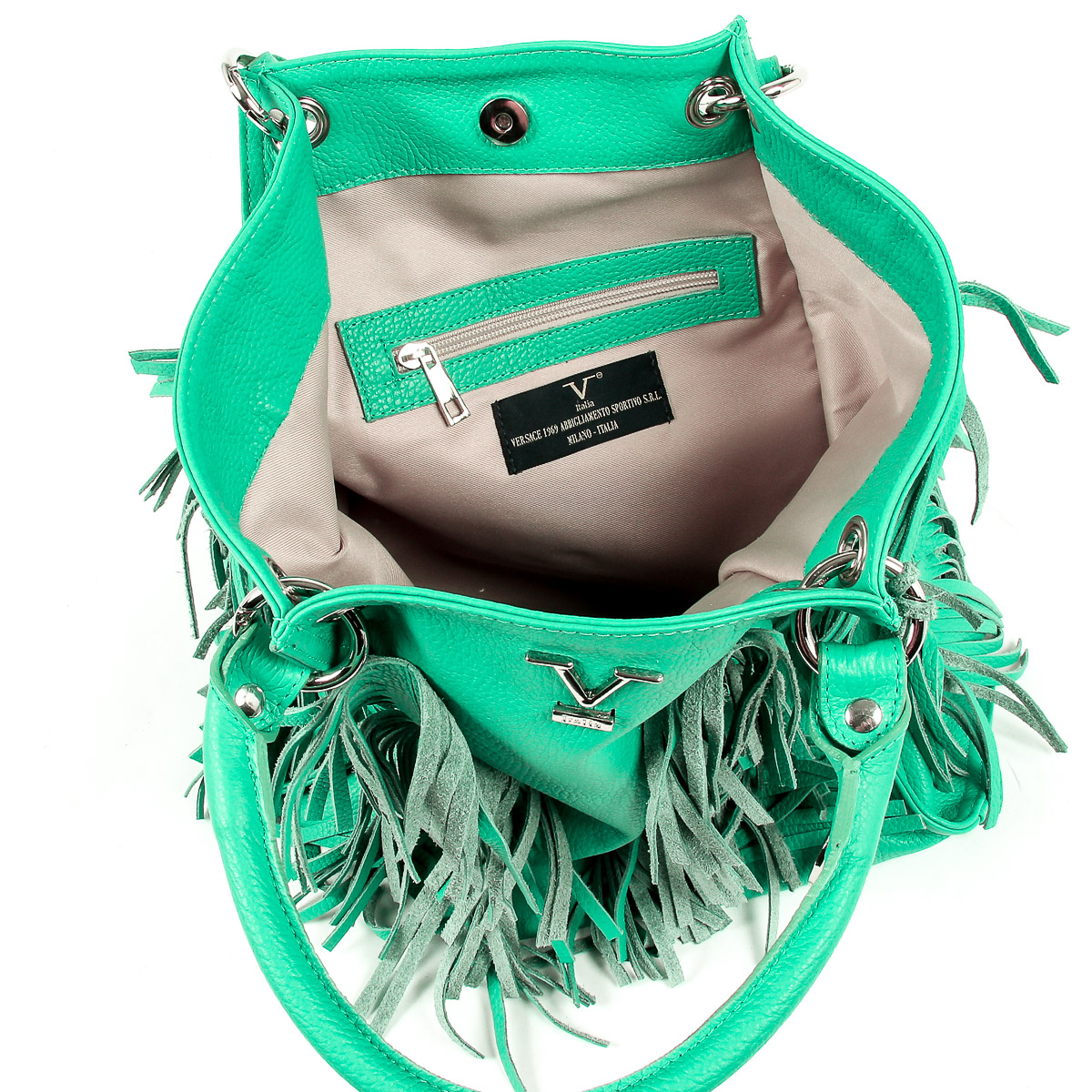 V 1969 Italia Womens Handbag Green ZURIGO