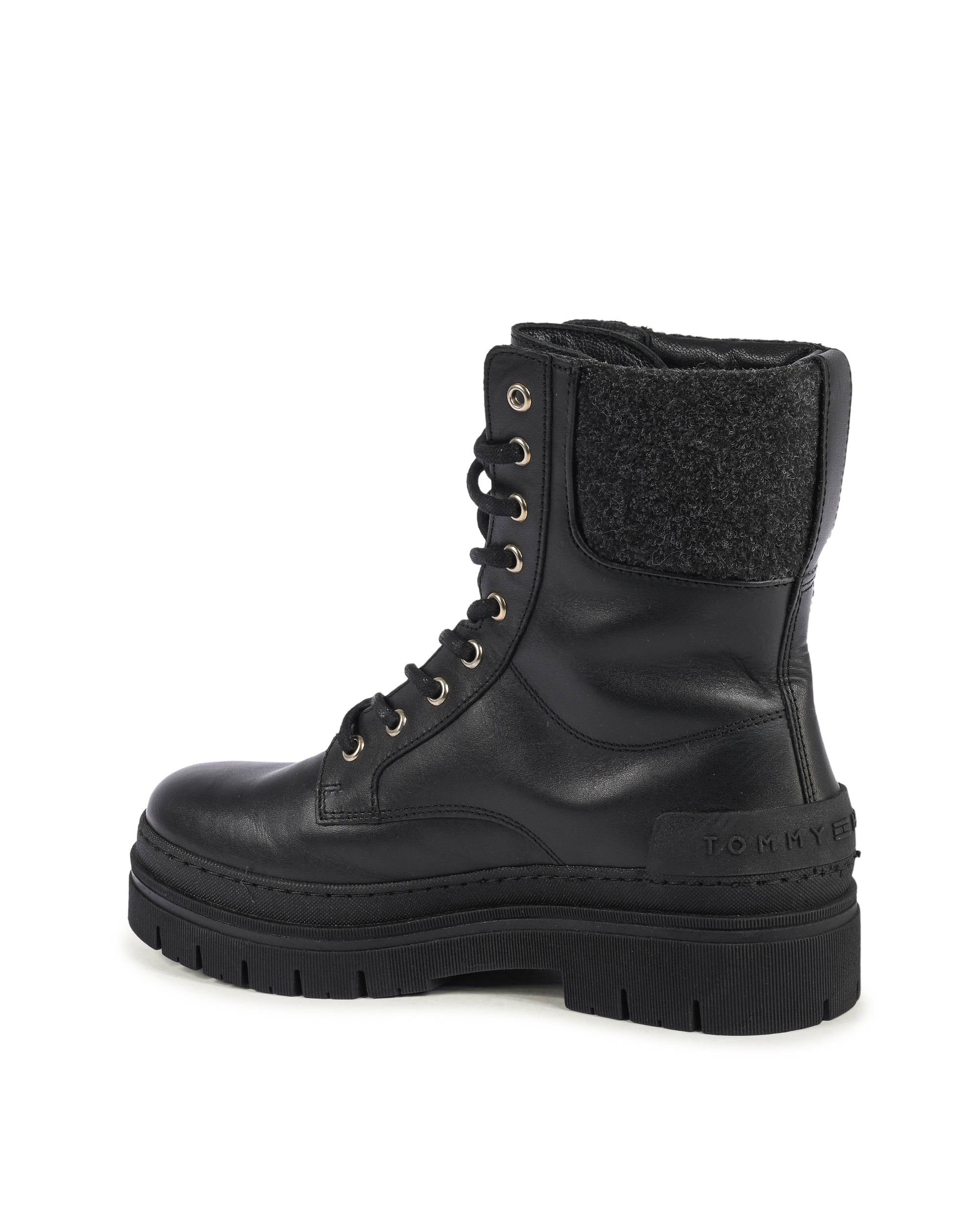Botas Tommy Hilfiger para mujer NEGRAS FW0FW07500BDS
