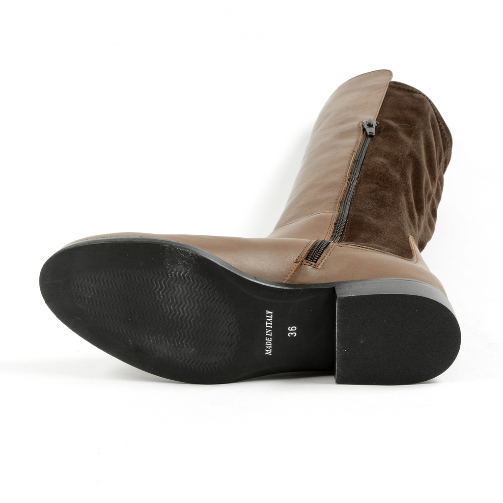 V 1969 Italia Womens High Boot Brown GRAPE