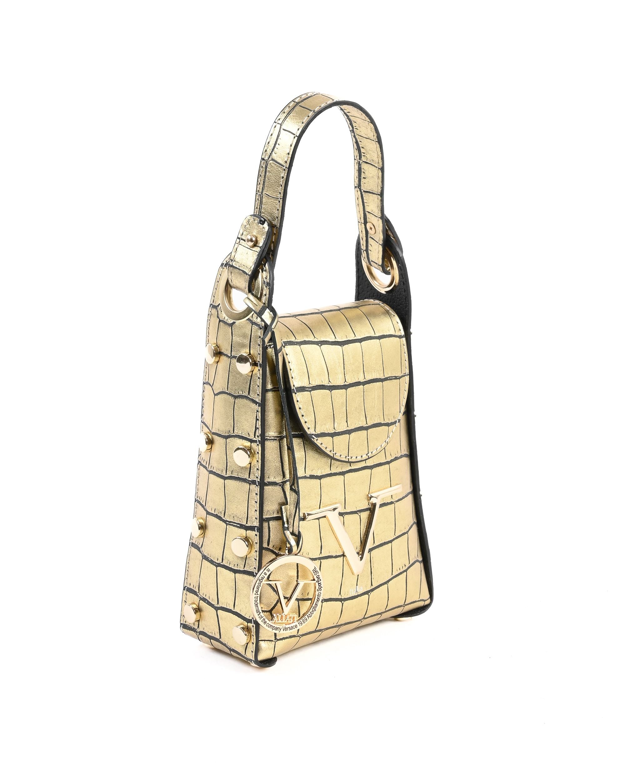 Minibolso V Italia para mujer dorado V16-COC-GLD