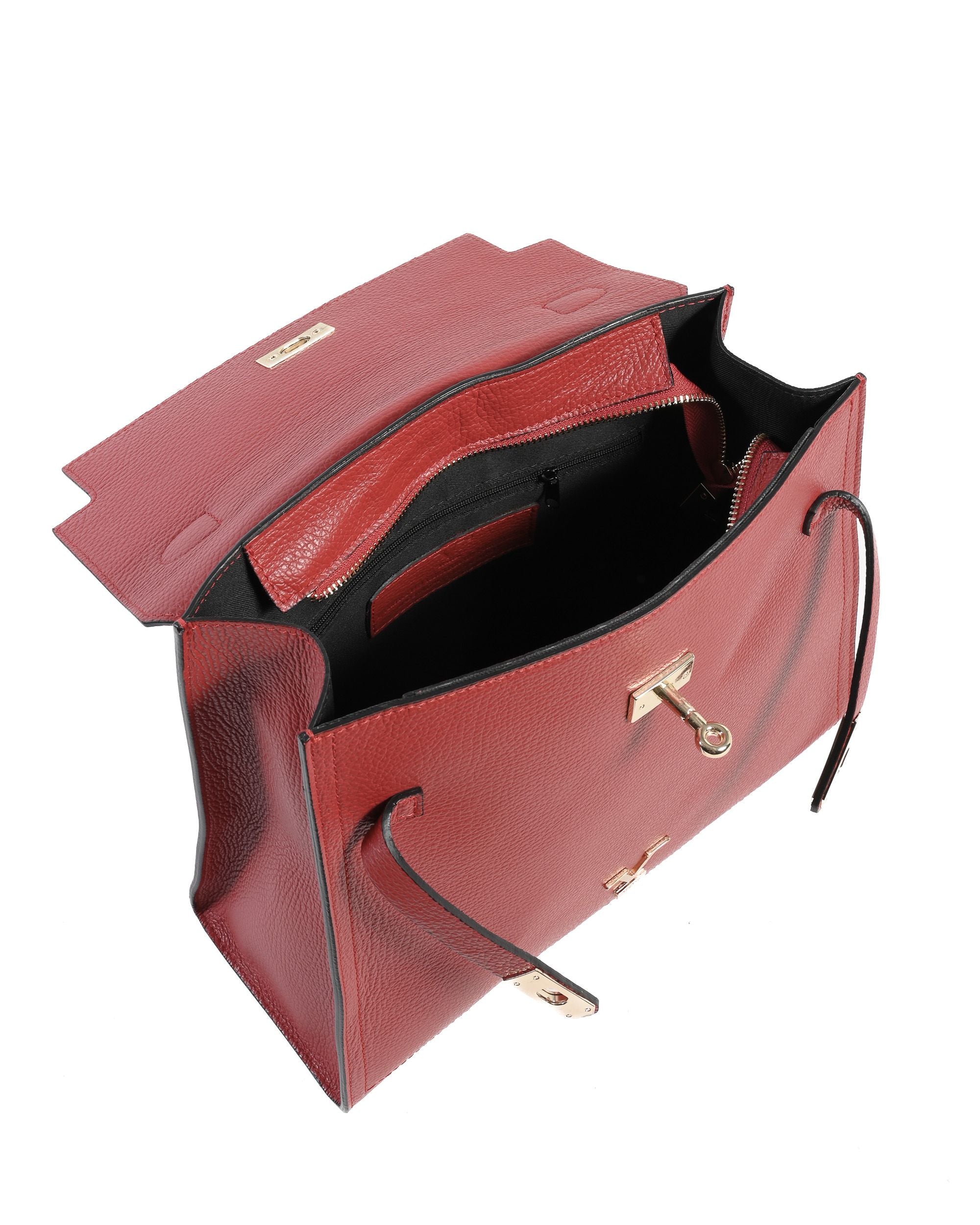 V Italia Womens Handbag Red BG12010 DOLLARO ROSSO