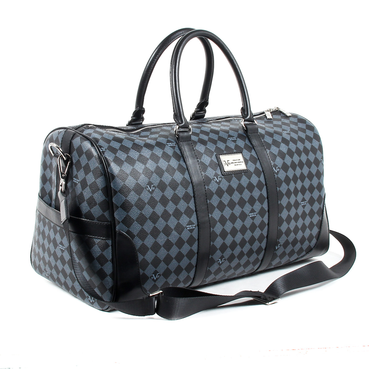 Bolso deportivo para hombre V 1969 Italia V1969015 GRIS NEGRO