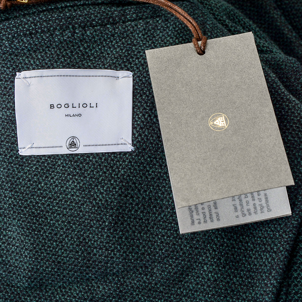 Chaqueta Boglioli Milano para hombre, manga larga, verde oscuro