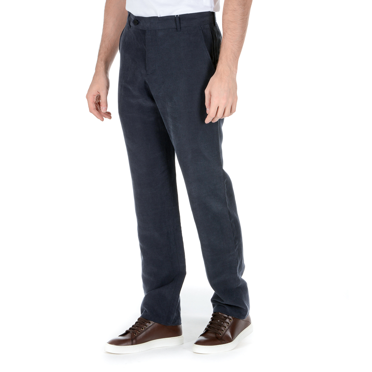 Armani Collezioni Mens Pants Dark Blue