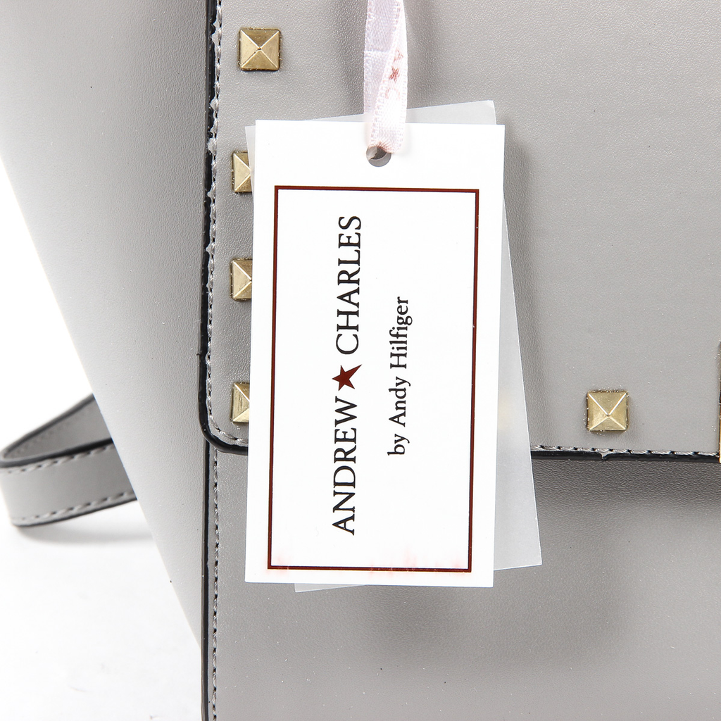 Bolso de mano Andrew Charles para mujer gris claro JAIME