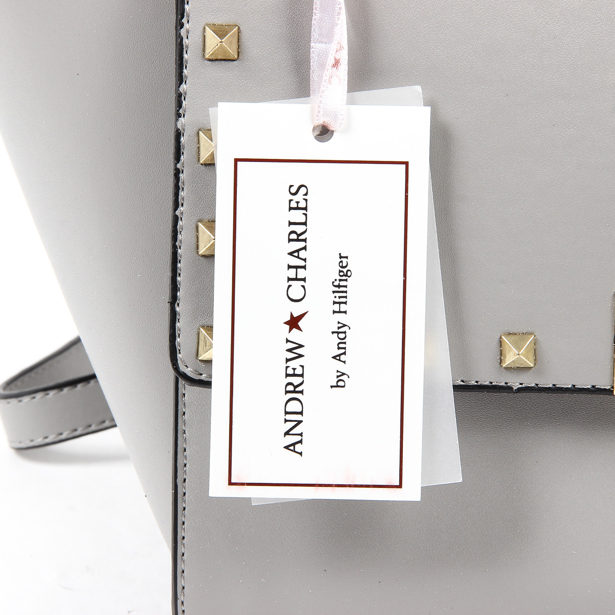 Bolso de mano Andrew Charles para mujer gris claro JAIME
